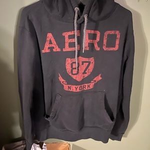 Mens Xl black and red aeropostale hoodie